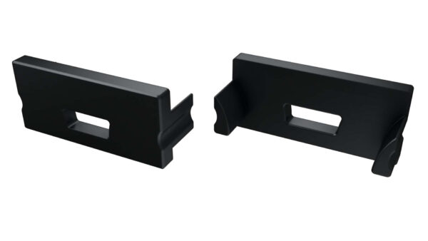 Zaślepka do profilu TERRA czarna z otworem