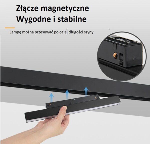 Łącznik usztywniający do szyny podtynkowej i GK