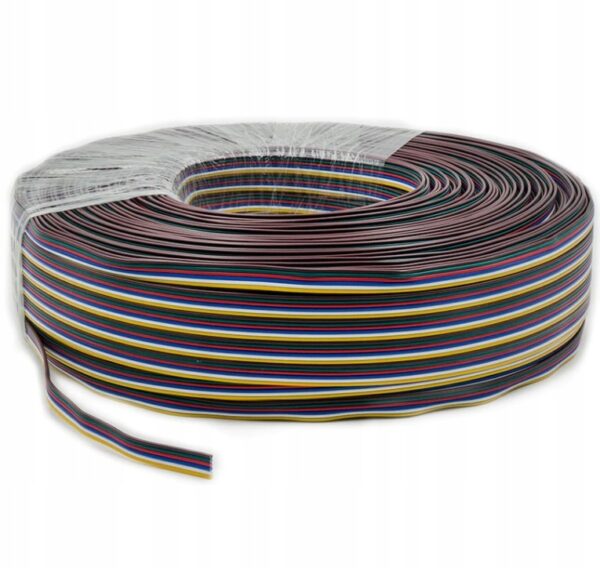 Kabel 6PIN przewód do taśm LED RGBCCT 6x0.35mm 1metr