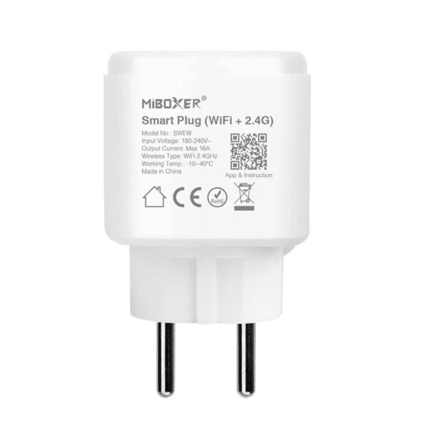 swew-inteligentna-wtyczka-wifi-16a Inteligentne gniazdko Wi-Fi + 2,4Ghz Mi-Light SWEW białe
