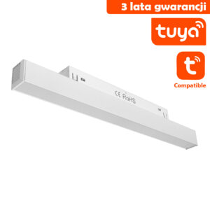 1301_1 Lampa Magnetyczna Liniowa 12W Tuya Smart CCT Biała