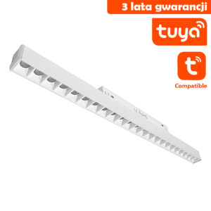 1307_1 Lampa Magnetyczna Liniowa Spot 24W Tuya Smart CCT Biała