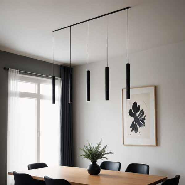 Lampa magnetyczna wisząca 10W Tuya Smart CCT Czarna