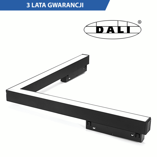 Lampa Kątowa Magnetyczna DALI CCT 24W Czarna