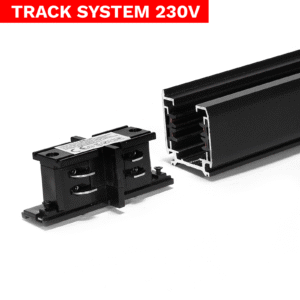 Łacznik prosty do szyn 3-fazowych Track 3F czarny