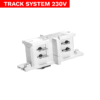 Łacznik prosty do szyn 3-fazowych Track 3F biały