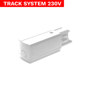 Końcówka zasilająca do szyn 3-fazowych Track 3F biała
