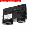 1536_2 Adapter do szynoprzewodów 3 fazowych Track 3F czarny