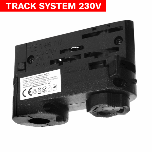 1536_2 Adapter do szynoprzewodów 3 fazowych Track 3F czarny