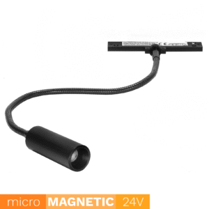 1569_1 Reflektor Elastyczny Magnetyczny 3W 3000K Micro Line czarny