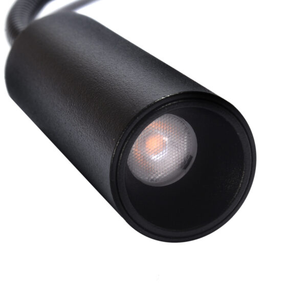 Reflektor Elastyczny Magnetyczny 3W 3000K Micro Line czarny