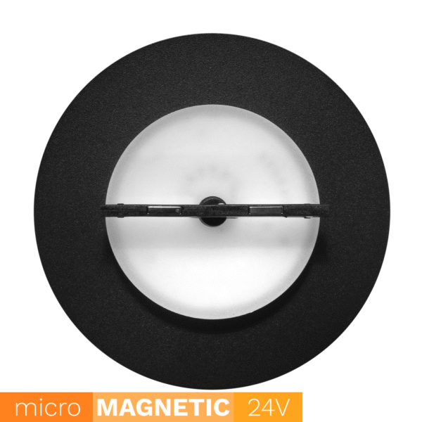 Kinkiet Okrągły Magnetyczny Micro Line 9W 3000K czarny