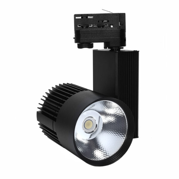 Reflektor szynowy 3-fazowy COB 30W 3450lm 3000K Czarny
