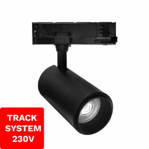 Reflektor szynowy 3-fazowy Zoom 10W-30W 4000K Czarny