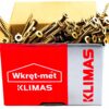 25230f7405962884ef5fa77b9aaa0b2b KLIMAS Wkręty ciesielskie 8x260 do drewna łeb talerzowy Torx Klimas 50 szt.