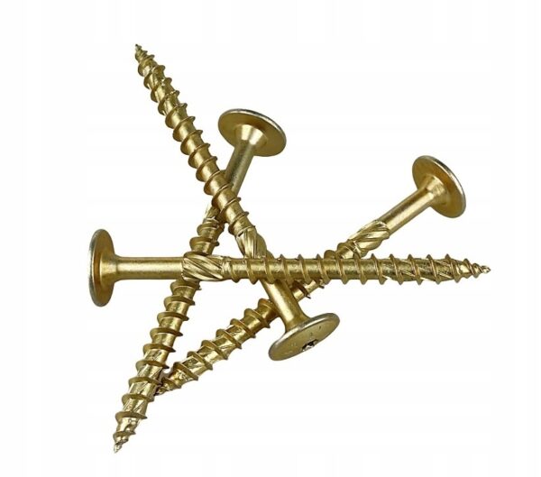 KLIMAS Wkręty ciesielskie 8x60 mm 50 szt. Łeb Talerzowy Podkładkowy Ocynk