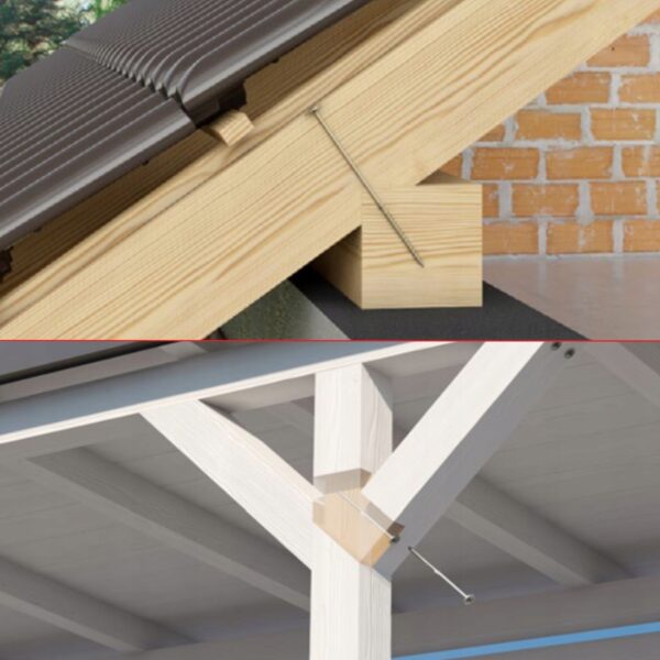 Wkręty ciesielskie TORX 8x160 mm 25 szt. talerzowe do drewna Klimas WKCP