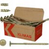 Wkręty ciesielskie TORX 8x160 mm 25 szt. talerzowe do drewna Klimas WKCP