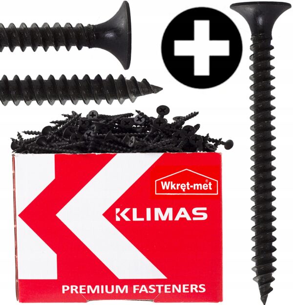4a5c9ac804bca0da38c014932b1bd07a KLIMAS Wkręty do stali Wkręt-Met 3,5 x 25 mm 1000 szt.