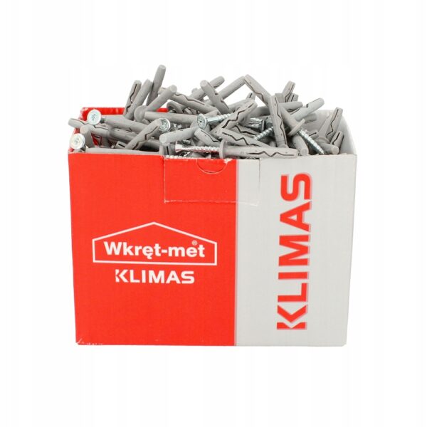 5ae30ad139891a2cb73b9d2b9943dbe5 KLIMAS Kołki do betonu Wkręt-Met 6 x 40 mm opak 200 szt. z kołnierzem