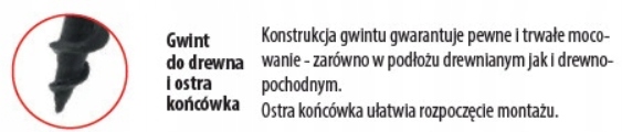KLIMAS Wkręt fosfatowany do drewna Wkręt-Met 3,5x25 1kg