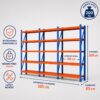 6ed4aadd0a86e4eebbdd09b98a9f2a09 Regał Magazynowy Metalowy 15-półkowy 600x200x60cm do 200kg
