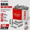 7964bc85e0f7018778a7398cdce712fd KLIMAS Kołki do betonu Wkręt-Met 6 x 40 mm opak 200 szt. z kołnierzem