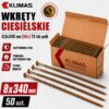 a8dd34c45814595b2871c39dcc10981c KLIMAS Wkręty ciesielskie 8x340 do drewna łeb talerzowy Torx Klimas 50 szt.