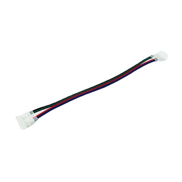 aon.zlaczka-dwustronna-10-mm-rgb-cob-click Złączka do taśm LED COB RGB 10mm dwustronna z przewodem