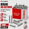 de58fe150164a0fede7ab04d8833f7f2 KLIMAS Kołki do betonu Wkręt-Met 6 x 60 mm opak 200 szt. z kołnierzem
