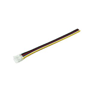 Złączka do taśm LED COB RGB+CCT 12mm jednostronna z przewodem