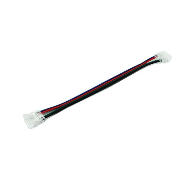 nfg.zlaczka-dwustronna-12-mm-rgbw-cob-click Złączka do taśm LED COB RGBW 12mm dwustronna z przewodem