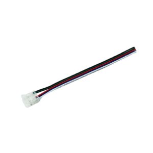 Złączka do taśm LED COB RGBW 12mm jednostronna z przewodem