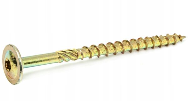 KLIMAS Wkręty ciesielskie 6 x 80 mm do drewna łeb talerzowy Torx 100 szt.