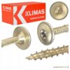 KLIMAS Wkręty ciesielskie 5 x 60 mm do drewna łeb talerzowy Torx 150 szt.