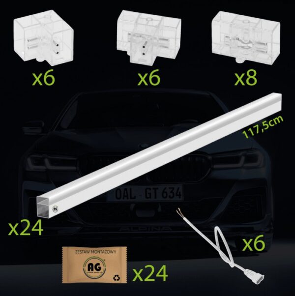 Lampa LED Hexagon 210W 23100lm 243x485cm 6500K