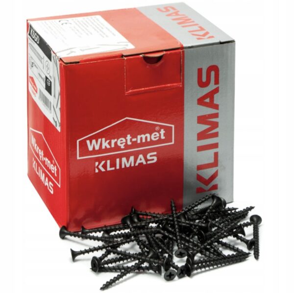 KLIMAS Wkręty do płyt karton gips do metalu Wkręt-Met 3,5 x 55 mm 1KG