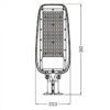 Lampa uliczna LED Premium 150W 19500lm biała zimna