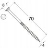 Wkręty do drewna 4x70 mm 200 szt. TORX stożkowe Klimas WKCS