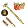 KLIMAS Wkręty ciesielskie 6 x 70 mm do drewna łeb talerzowy Torx 100 szt.
