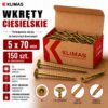 KLIMAS Wkręty ciesielskie 5 x 70 mm do drewna łeb talerzowy Torx 150 szt.