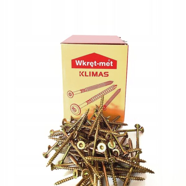 KLIMAS Wkręty do drewna Wkręt-Met 4 x 60 mm TORX łeb stożkowy 250 szt.