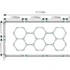 Lampa LED Hexagon 450W 49500lm 243x411cm 6500K