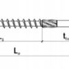 KLIMAS Wkręty ciesielskie 5 x 80 mm do drewna łeb talerzowy Torx 150 szt.
