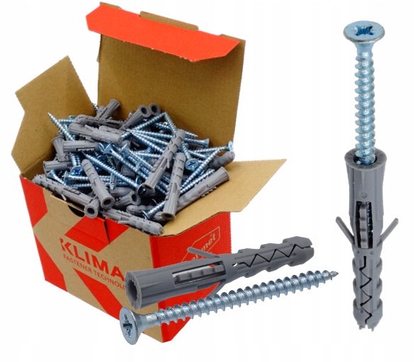 462942cf1d9af69023dca2b48c2bb514 KLIMAS Kołek szybkiego montażu SM 8 x 50 mm gniazdo PZ-2 PZ-3 100 szt.