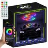 Lampa LED Hexagon RGB 64W 6400lm 120x221cm z pilotem