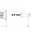 613189cff66c1503619f7e173ee97ebf KLIMAS Kołek szybkiego montażu SM 8 x 50 mm gniazdo PZ-2 PZ-3 100 szt.