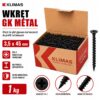 KLIMAS Wkręty do płyt G-K do metalu Wkręt-Met 3,5 x 45 mm 1kg