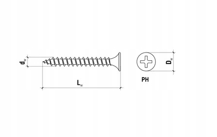 KLIMAS Wkręty do płyt G-K do drewna Wkręt-Met 4,2 x 90 mm 250 szt.