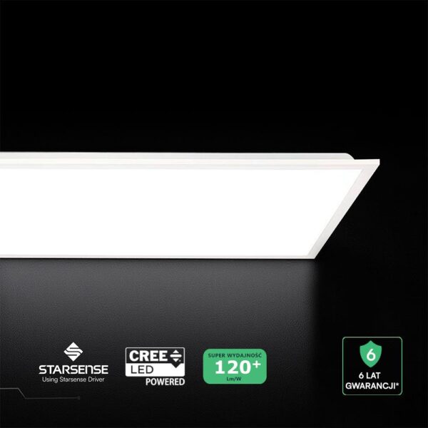 75151cc1f418d395649150f5e519599c Panel LED 120x30 40W 4800lm STAR 6 lat gw 6500K